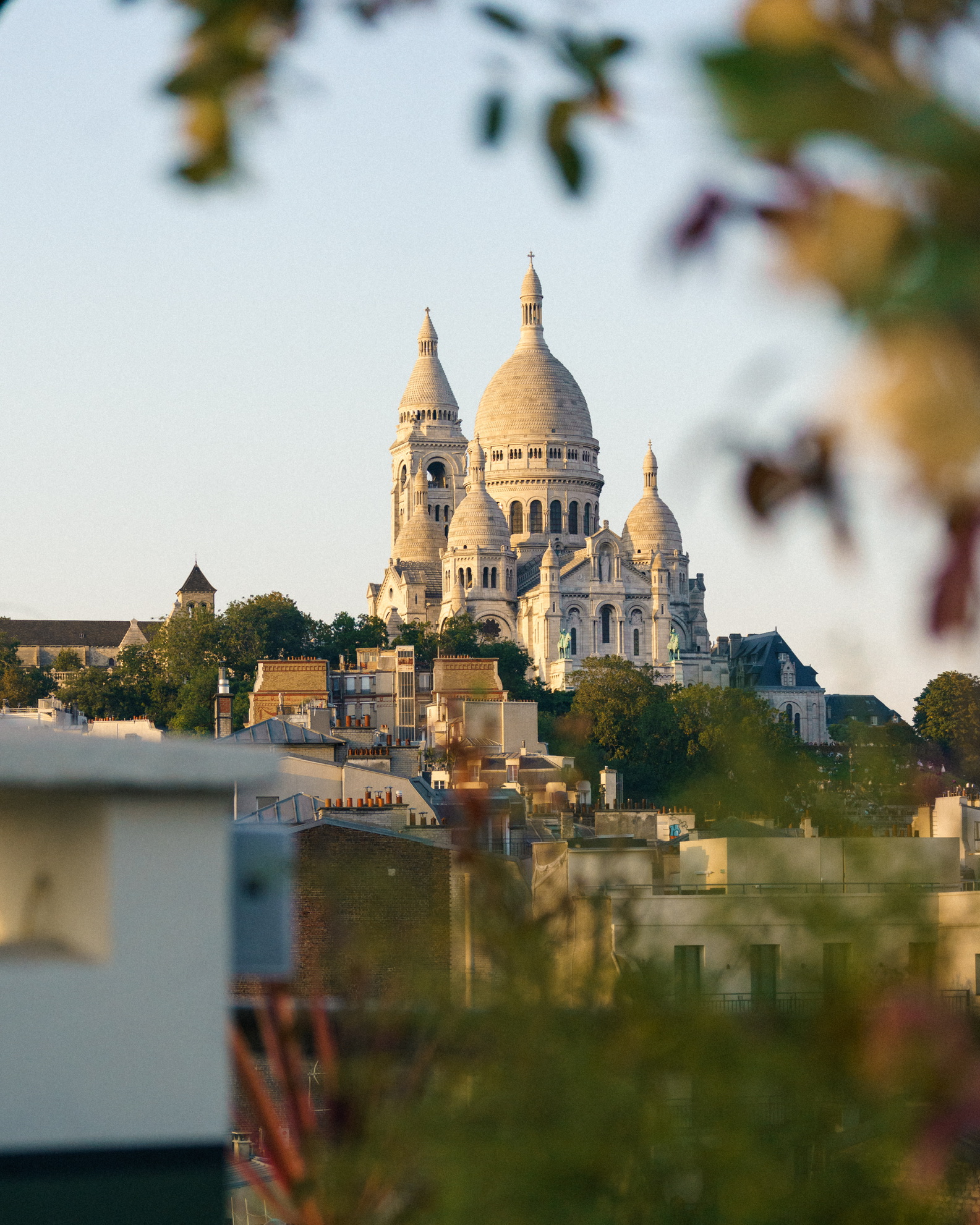 Sacré-Cœur at golden hour, Paris